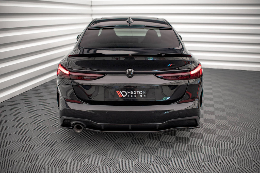 Maxton Design Heck Ansatz Flaps Diffusor für BMW 2 Gran Coupe M-Paket F44 schwarz Hochglanz