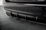 Maxton Design Street Pro Heck Ansatz Flaps Diffusor +Flaps für BMW 4er Gran Coupe F36 schwarz Hochglanz