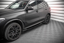 Laden Sie das Bild in den Galerie-Viewer, Maxton Design Seitenschweller Ansatz für BMW X5M F95 schwarz Hochglanz