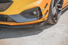 Laden Sie das Bild in den Galerie-Viewer, Maxton Design Robuste Racing Front Ansatz passend für + Flaps passend für Ford Focus ST / ST-Line Mk4 schwarz Hochglanz