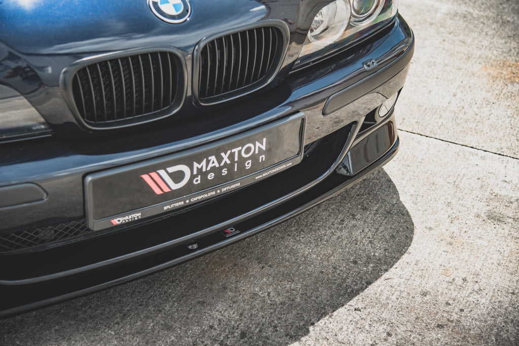 Maxton Design Front Ansatz für Seite + Front Ansatz für  BMW M5  / 5 M-Paket E39 schwarz Hochglanz