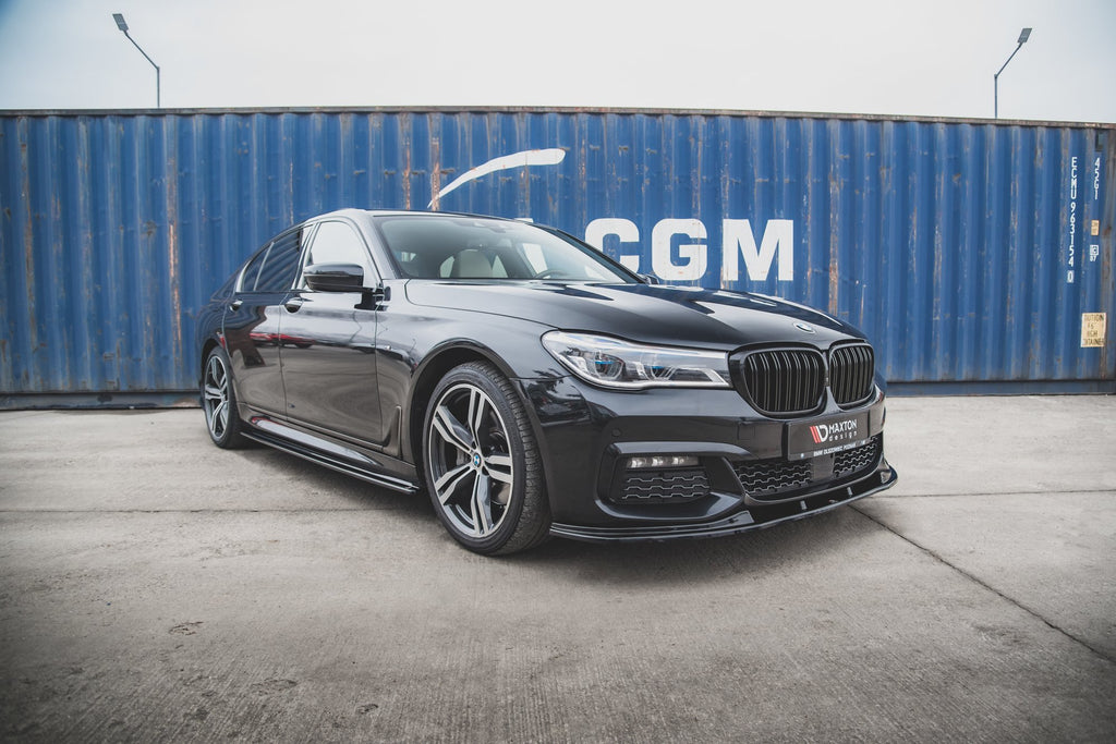 Maxton Design Front Ansatz V.2 für BMW 7 M-Paket G11 schwarz Hochglanz