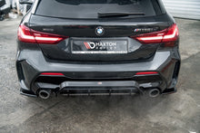 Laden Sie das Bild in den Galerie-Viewer, Maxton Design Heck Ansatz Flaps Diffusor passend für V.3 BMW 1er F40 M-Paket/ M135i schwarz Hochglanz