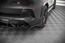 Laden Sie das Bild in den Galerie-Viewer, Maxton Design Heck Ansatz Flaps Diffusor für BMW X5M F95 schwarz Hochglanz