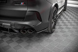 Maxton Design Heck Ansatz Flaps Diffusor für BMW X5M F95 schwarz Hochglanz