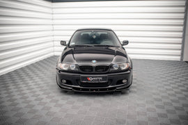 Maxton Design Front Ansatz V.2 für BMW 3er Coupe M-Paket E46 schwarz Hochglanz