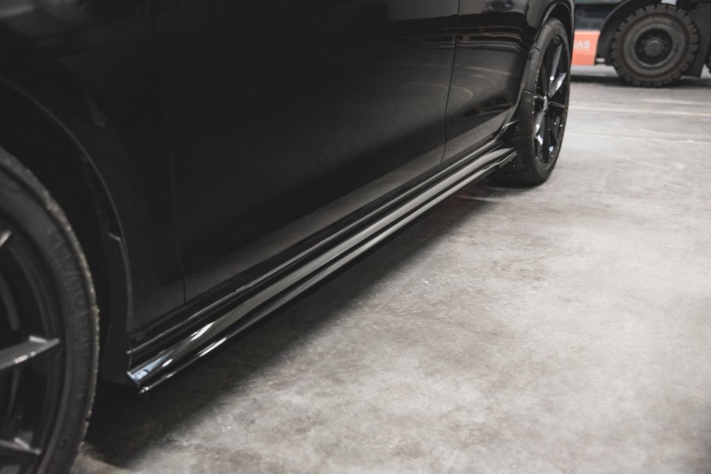 Maxton Design Seitenschweller Ansatz passend für VW Golf 7 GTI TCR  schwarz Hochglanz