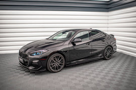 Maxton Design Seitenschweller Ansatz für V.2 für BMW 2 Gran Coupe M-Paket / M235i F44 schwarz Hochglanz