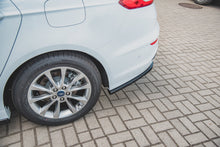 Laden Sie das Bild in den Galerie-Viewer, Maxton Design Mittlerer Diffusor Heck Ansatz passend für Ford Mondeo Kombi Platinium Mk5 Facelift schwarz Hochglanz