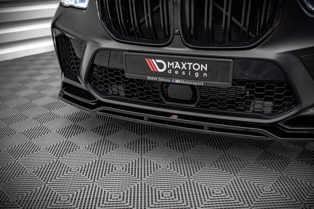 Maxton Design Front Ansatz V.3 für BMW  X5M F95 schwarz Hochglanz