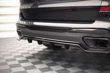 Laden Sie das Bild in den Galerie-Viewer, Maxton Design Mittlerer Diffusor Heck Ansatz DTM Look für BMW X7 M G07 schwarz Hochglanz