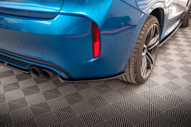 Maxton Design Heck Ansatz Flaps Diffusor für BMW X6 M F86 schwarz Hochglanz