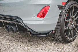 Maxton Design Heck Ansatz Flaps Diffusor passend für passend für Ford FIesta Mk8 ST schwarz Hochglanz