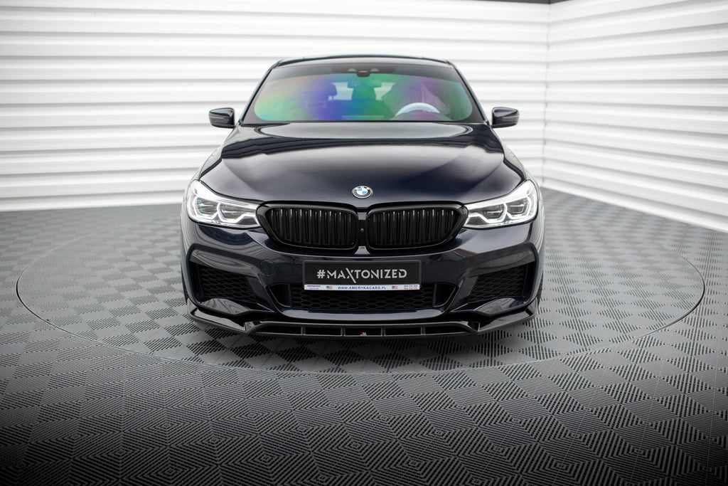 Maxton Design Front Ansatz für BMW 6er GT M-Paket G32 schwarz Hochglanz