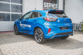 Maxton Design Heck Ansatz Flaps Diffusor passend für passend für Ford Puma ST-Line schwarz Hochglanz