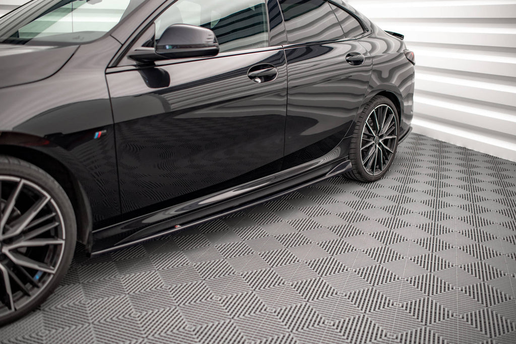 Maxton Design Seitenschweller Ansatz für V.2 für BMW 2 Gran Coupe M-Paket / M235i F44 schwarz Hochglanz