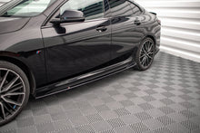 Laden Sie das Bild in den Galerie-Viewer, Maxton Design Seitenschweller Ansatz für V.2 für BMW 2 Gran Coupe M-Paket / M235i F44 schwarz Hochglanz