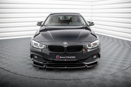 Maxton Design Front Ansatz V.2 für BMW 4er Gran Coupe F36 schwarz Hochglanz