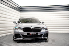 Maxton Design Front Ansatz V.2 für BMW 5er G30 Facelift M-Paket schwarz Hochglanz