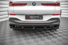Laden Sie das Bild in den Galerie-Viewer, Maxton Design Mittlerer Diffusor Heck Ansatz DTM Look für V.1 BMW X6 M-Paket G06 schwarz Hochglanz