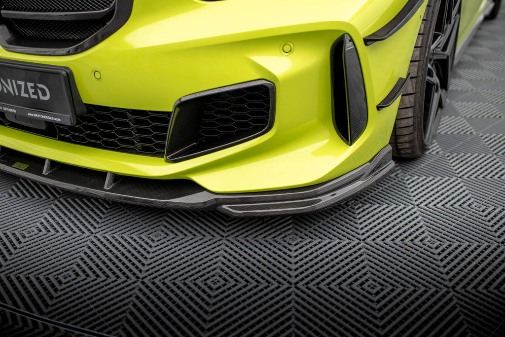 Maxton Design Carbon Fiber Front Ansatz für BMW 1er F40 M-Paket / M135i