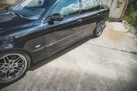 Maxton Design Seitenschweller Ansatz für BMW M5  / 5 M-Paket E39 schwarz Hochglanz