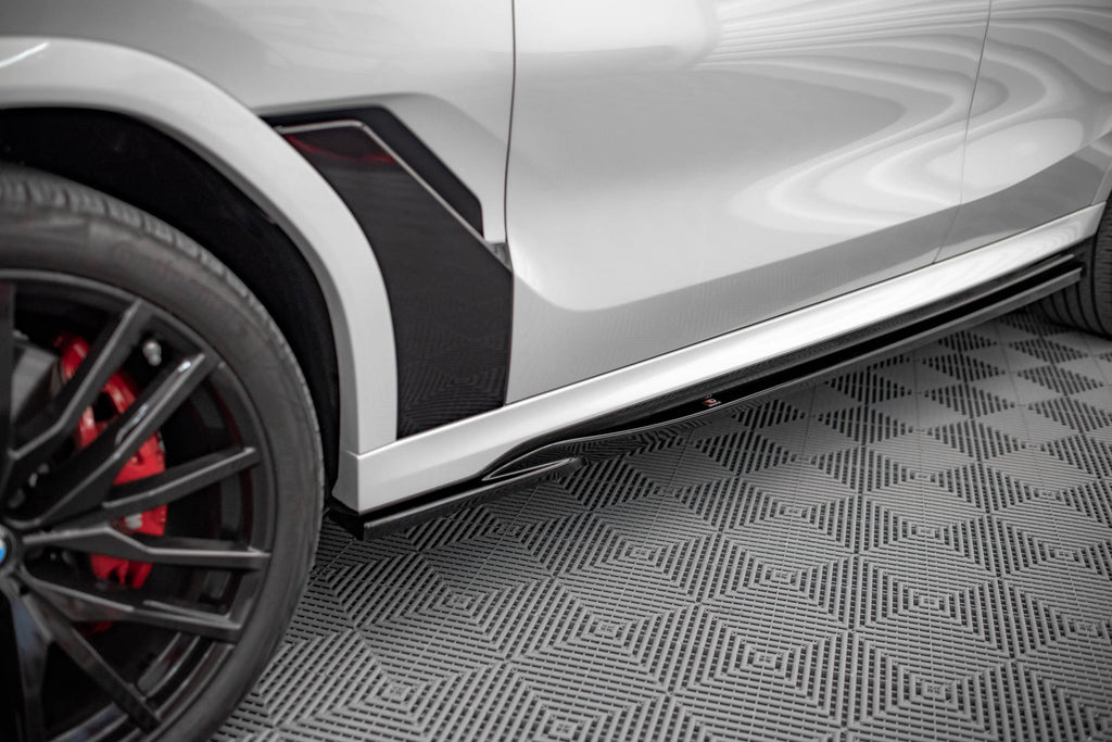 Maxton Design Seitenschweller Ansatz für BMW X6 M F96 / X6 M-Paket G06 schwarz Hochglanz