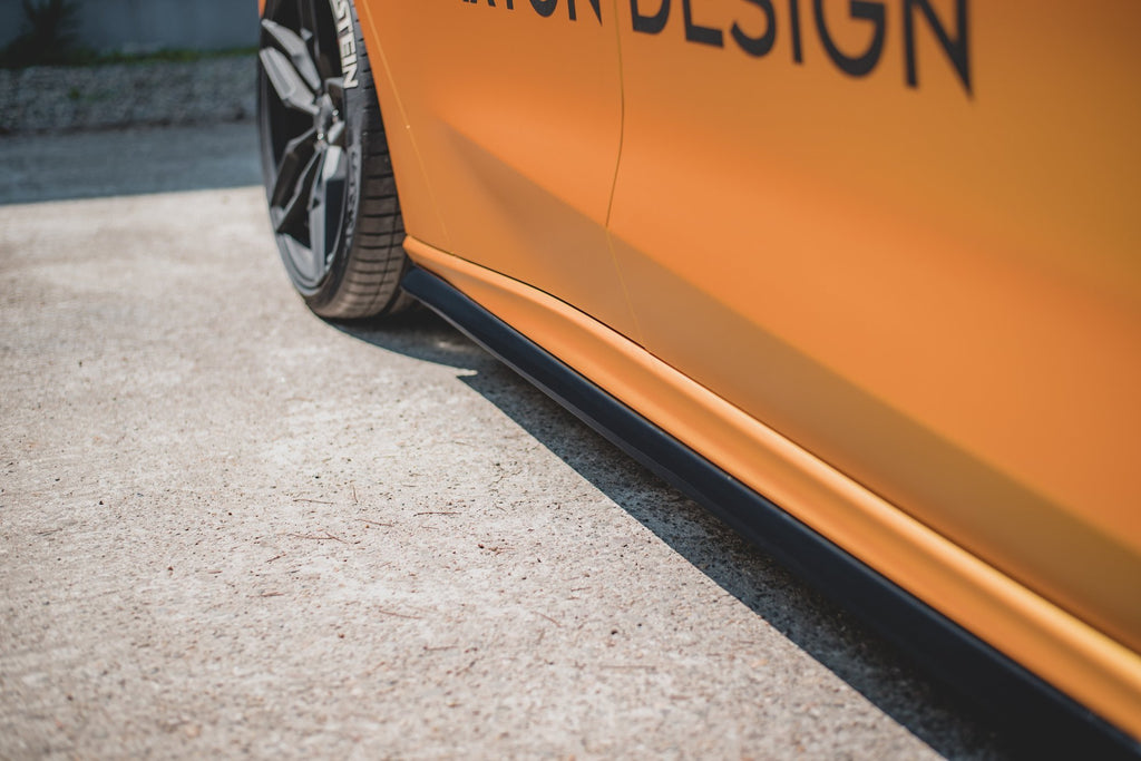 Maxton Design Seitenschweller Ansatz passend für V.5 Ford Focus ST / ST-Line Mk4 schwarz Hochglanz