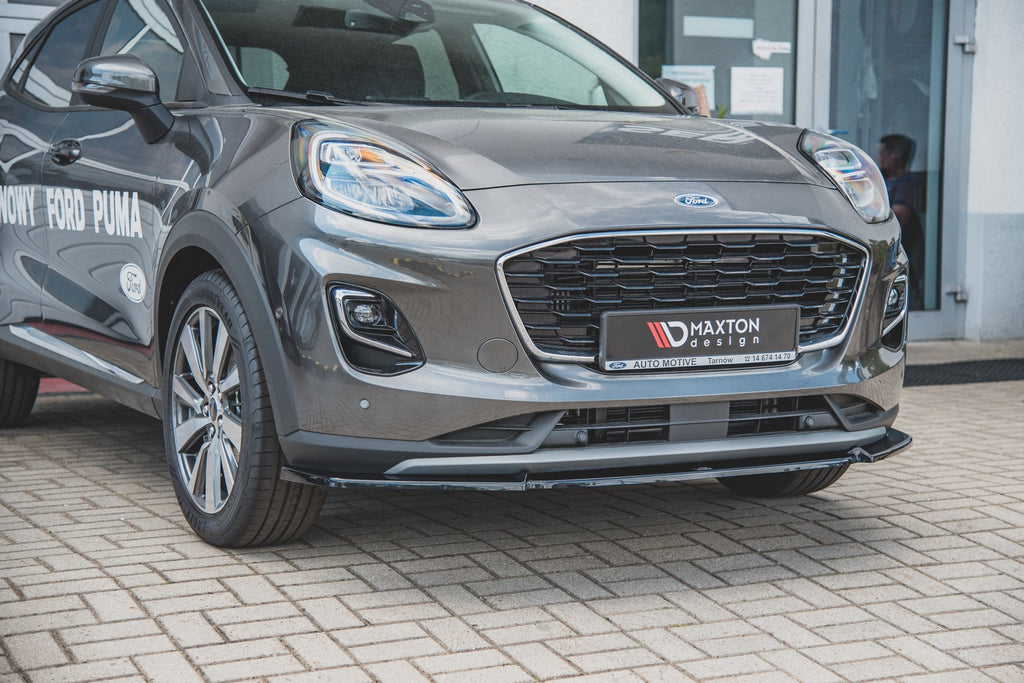 Maxton Design Front Ansatz passend für Ford Puma  schwarz Hochglanz