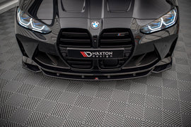 Maxton Design Front Ansatz V.2 für BMW M4 G82 / M3 G80 schwarz Hochglanz