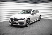 Laden Sie das Bild in den Galerie-Viewer, Maxton Design Seitenschweller Ansatz für BMW 7 Lang M-Paket G12 schwarz Hochglanz