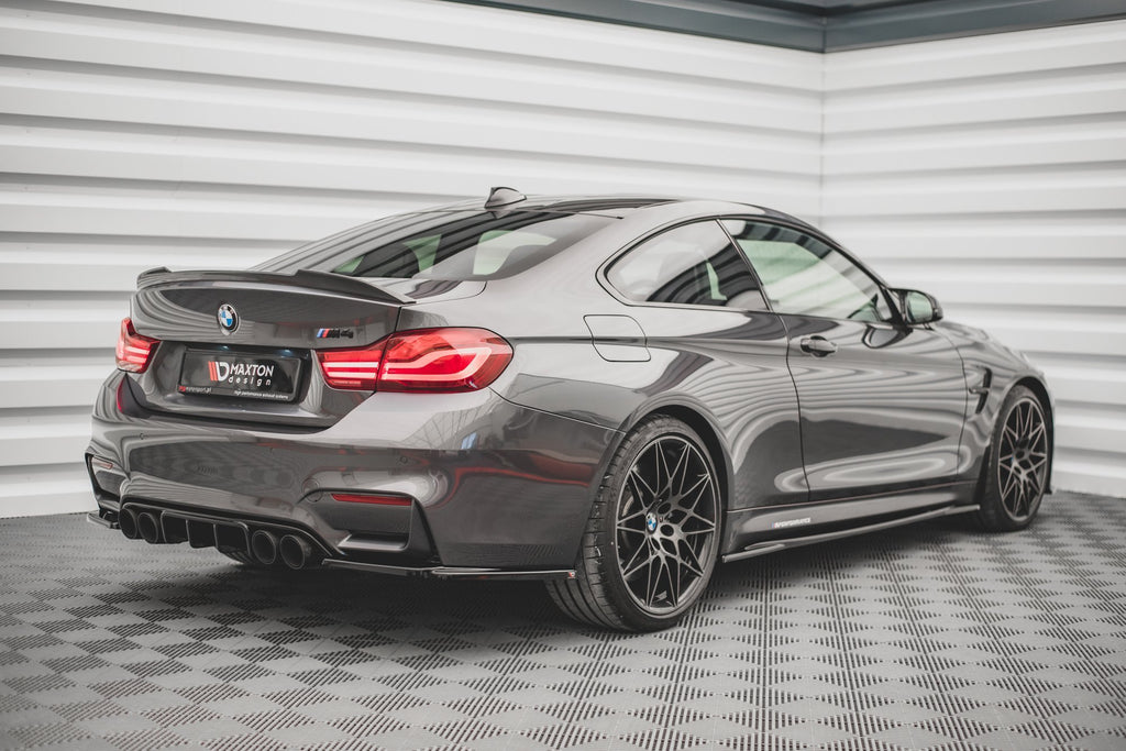 Maxton Design Seitenschweller Ansatz für V.2 für BMW M4 F82 schwarz Hochglanz