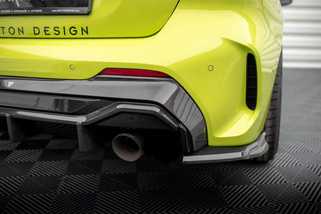 Maxton Design Carbon Fiber Diffusor Heck Ansatz V.2 für BMW 1er F40 M-Paket/ M135i