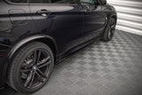 Maxton Design Seitenschweller Ansatz für BMW X5 M F85 schwarz Hochglanz