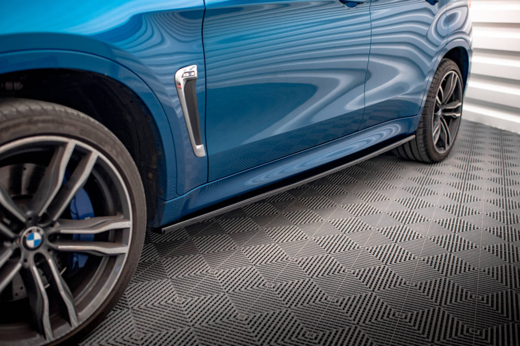 Maxton Design Seitenschweller Ansatz für BMW X6 M F86 schwarz Hochglanz