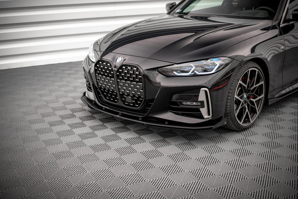 Maxton Design Front Flaps BMW 4er M-Paket G22 schwarz Hochglanz