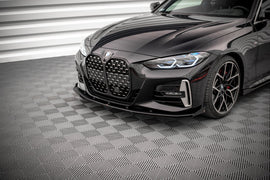 Maxton Design Front Flaps BMW 4er M-Paket G22 schwarz Hochglanz