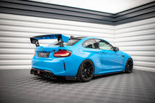 Laden Sie das Bild in den Galerie-Viewer, Maxton Design Street Pro Seitenschweller Ansatz für + Flaps BMW M2 F87 schwarz Hochglanz