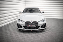 Maxton Design Front Ansatz V.1 für BMW 4er / i4 Gran Coupe M-Paket G26 schwarz Hochglanz