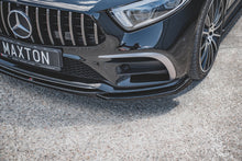 Laden Sie das Bild in den Galerie-Viewer, Maxton Design Front Ansatz passend für V.1 Mercedes-Benz CLS AMG-Line C257 schwarz Hochglanz