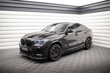 Laden Sie das Bild in den Galerie-Viewer, Maxton Design Seitenschweller Ansatz für BMW X6 M F96 / X6 M-Paket G06 schwarz Hochglanz