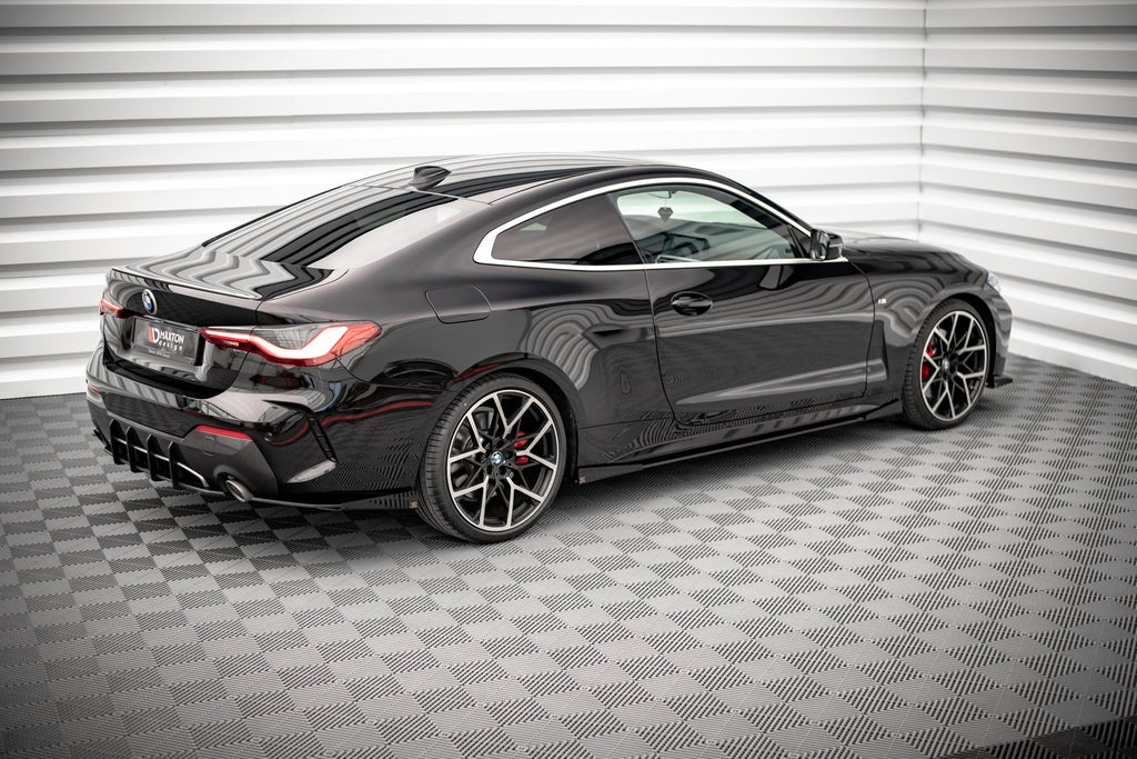 Maxton Design Side Flaps BMW 4er M-Paket G22 schwarz Hochglanz