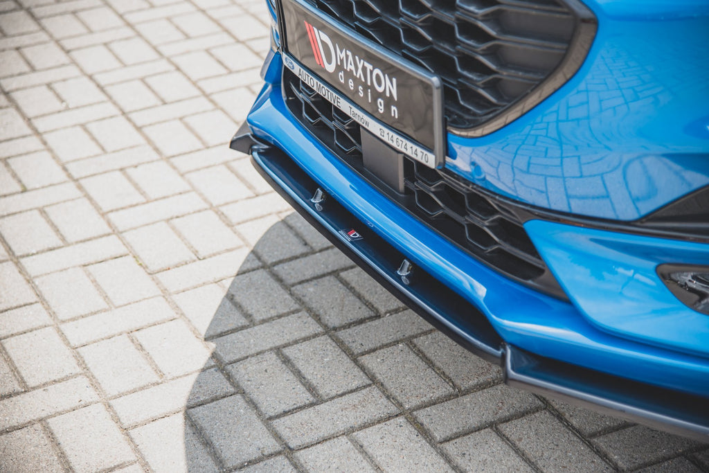 Maxton Design Front Ansatz passend für Ford Puma ST-Line schwarz Hochglanz