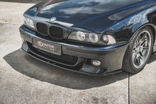 Laden Sie das Bild in den Galerie-Viewer, Maxton Design Front Ansatz für Seite + Front Ansatz für  BMW M5  / 5 M-Paket E39 schwarz Hochglanz