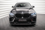 Maxton Design Front Ansatz V.2 für BMW X6 M F96 schwarz Hochglanz