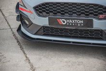 Laden Sie das Bild in den Galerie-Viewer, Maxton Design Robuste Racing Front Ansatz passend für + Flaps passend für Ford Fiesta Mk8 ST / ST-Line schwarz Hochglanz