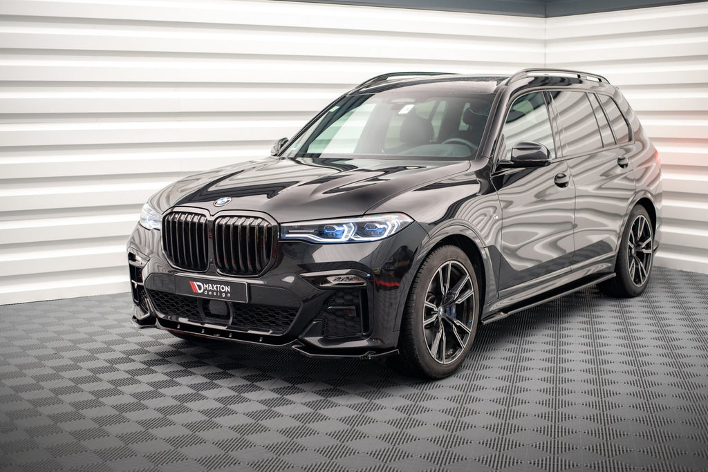 Maxton Design Front Ansatz V.3 für BMW X7 M G07 schwarz Hochglanz