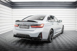 Maxton Design Heck Ansatz Flaps Diffusor für BMW M340i G20 / G21 Facelift schwarz Hochglanz