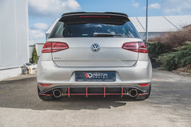 Maxton Design Diffusor Heck Ansatz passend für Heckschürze passend für V.2 VW Golf 7 GTI