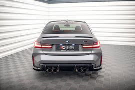 Maxton Design Heck Ansatz Flaps Diffusor V.2 für BMW M3 G80 schwarz Hochglanz